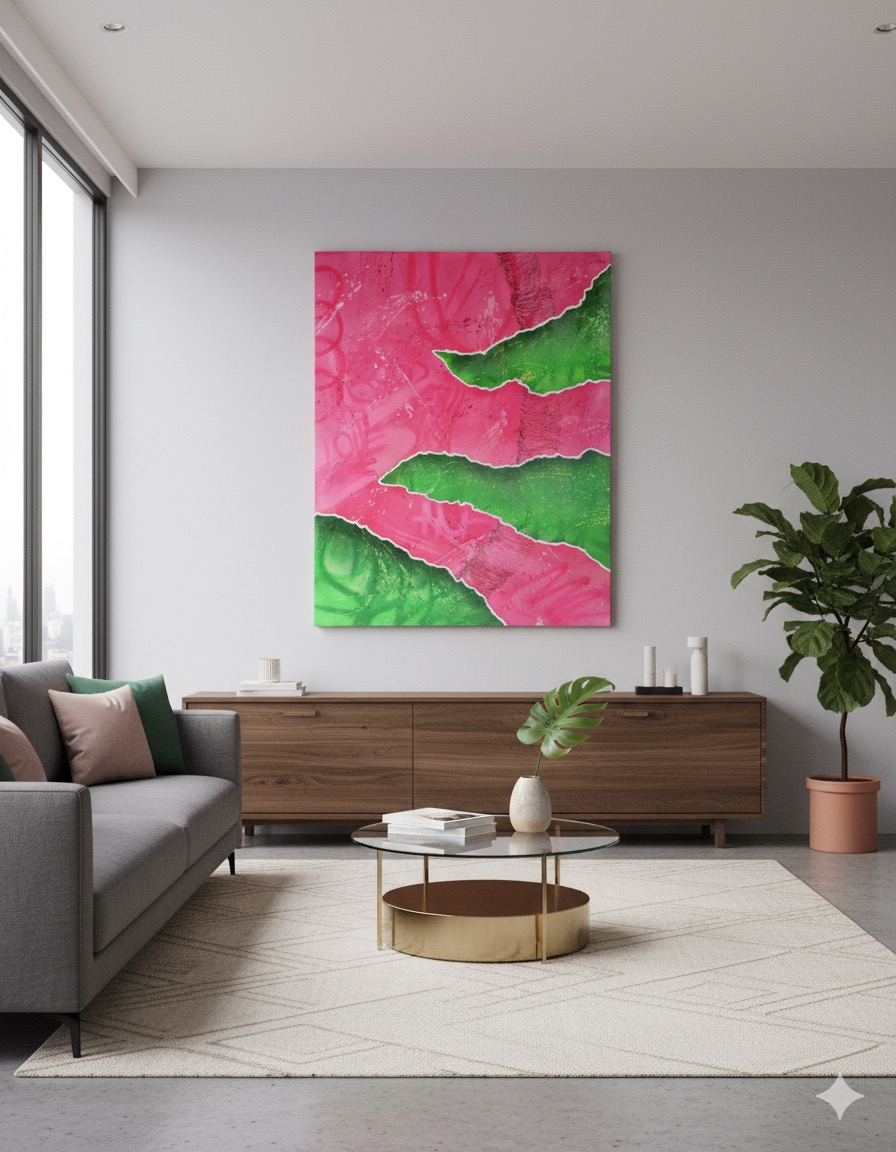 Obra da série Cicatrizes Cromáticas